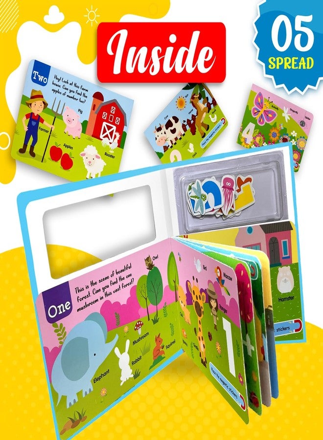 BRIJBASI My First Numbers Magnetic Play Book Set 3x Early Learning Preschool SKills for Kids Childeren, Toddlers Preschool Activities - Ages 1+ Years - Image 2